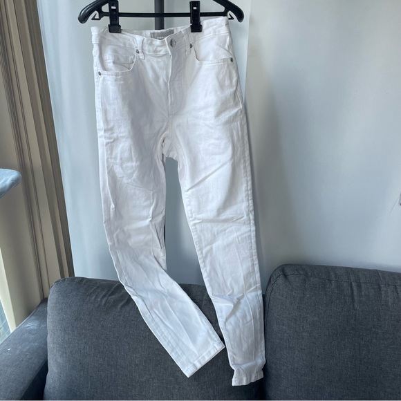 NWOT Everlane White Curvy Authentic Stretch High-Rise Skinny Jeans - Picture 4 of 12